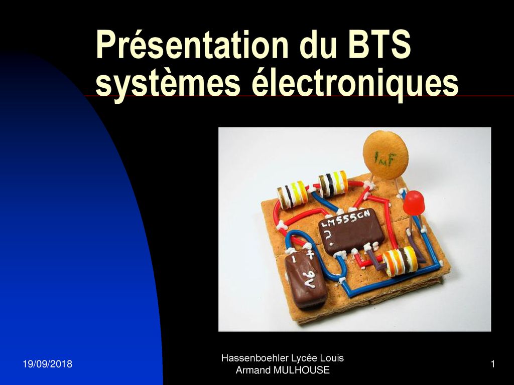 Présentation du BTS systèmes électroniques ppt télécharger